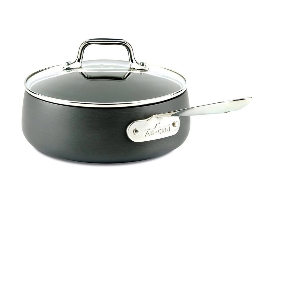 All-clad HA1 Hard Anodized Nonstick Cookware 2.5Qt Sauce Pan with Lid